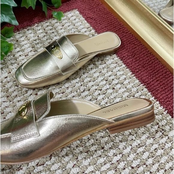 MICHAEL Michael Kors Plate Mules in Gold 6.5 - Picture 3 of 7